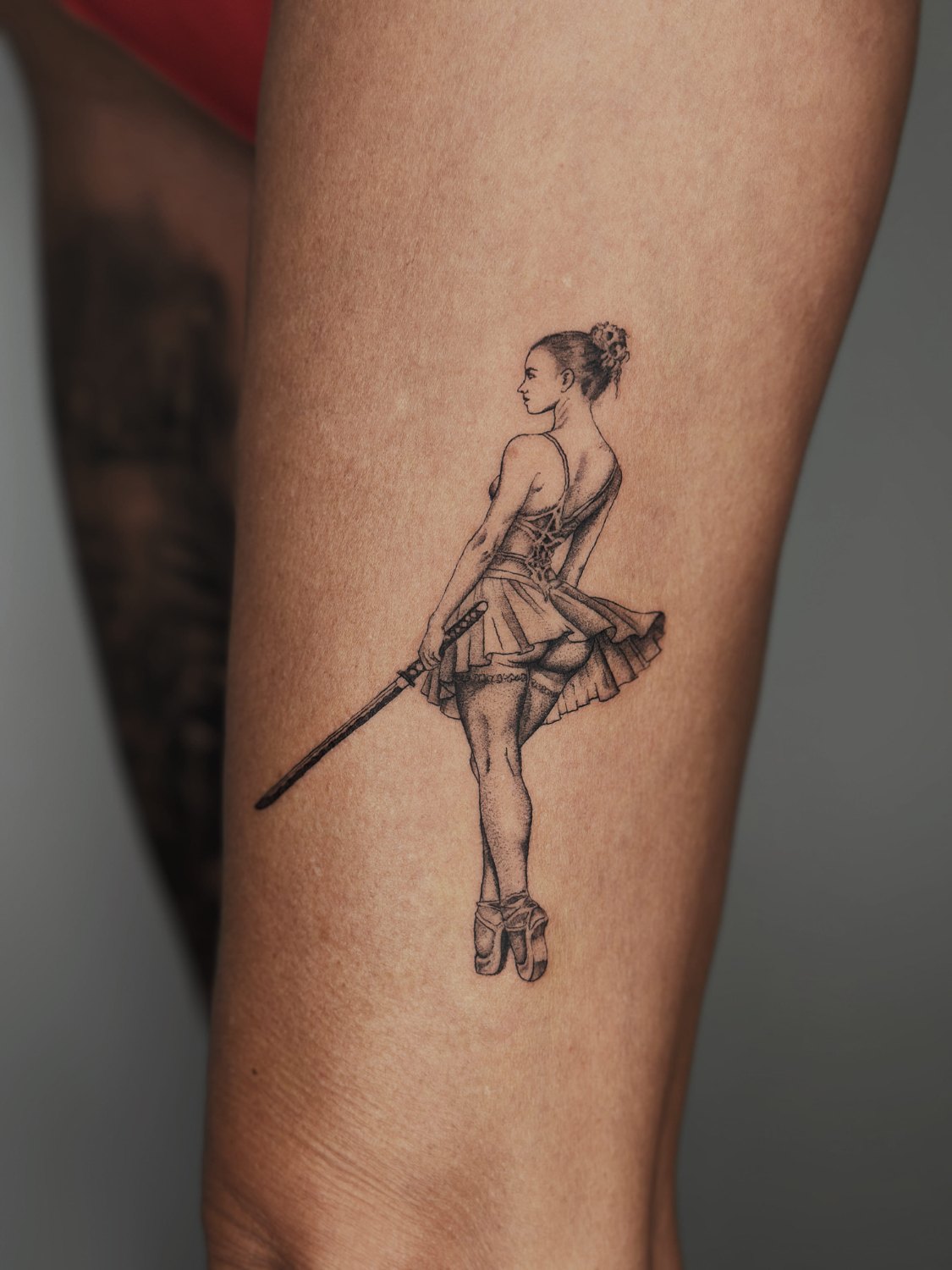 Ballerina with katana — microrealism